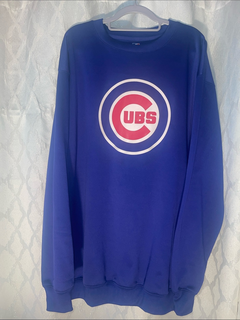 Genuine Merchandise Cubs Blue Crewneck Sweatshirt with Red and White Logo